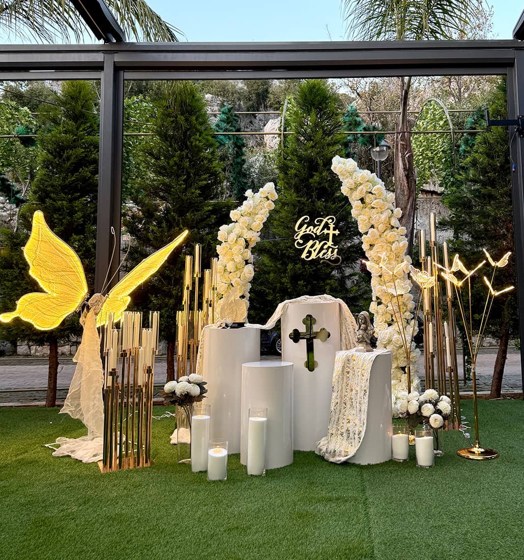 Scappa resort events and decorations lebanon, first communion, baptism, birthdays, proposals, marriages and more