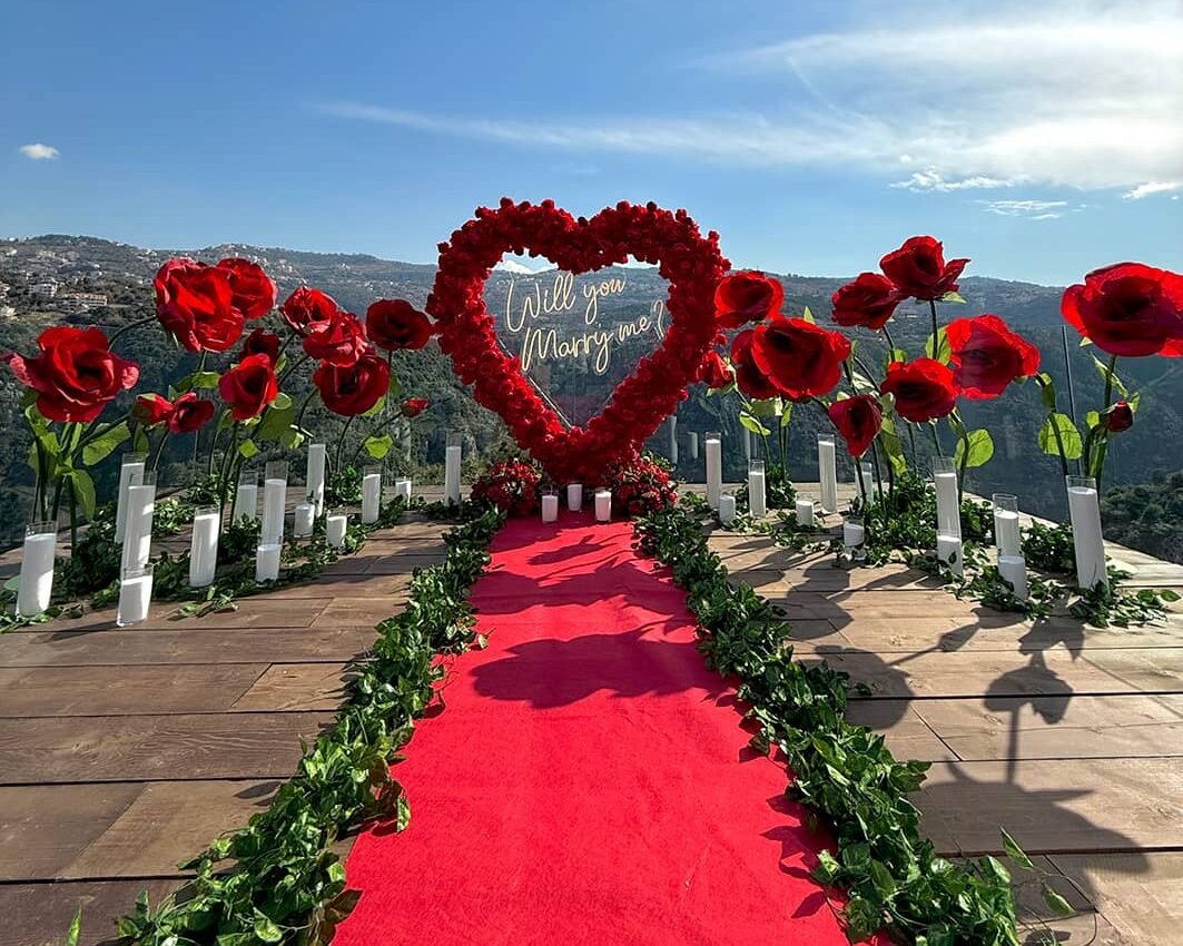 Scappa resort events and decorations lebanon, first communion, baptism, birthdays, proposals, marriages and more