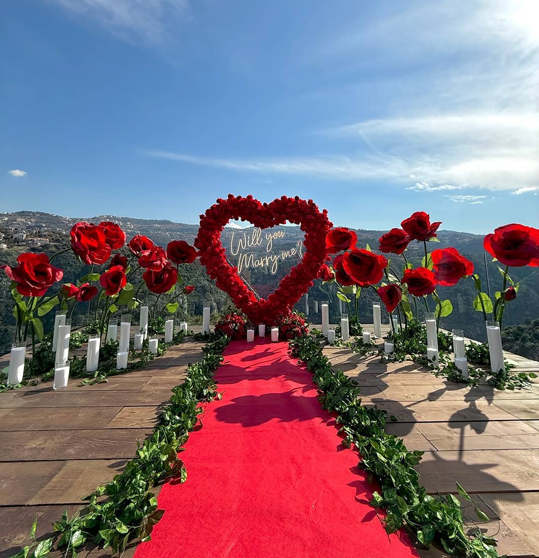 Scappa resort events and decorations lebanon, first communion, baptism, birthdays, proposals, marriages and more