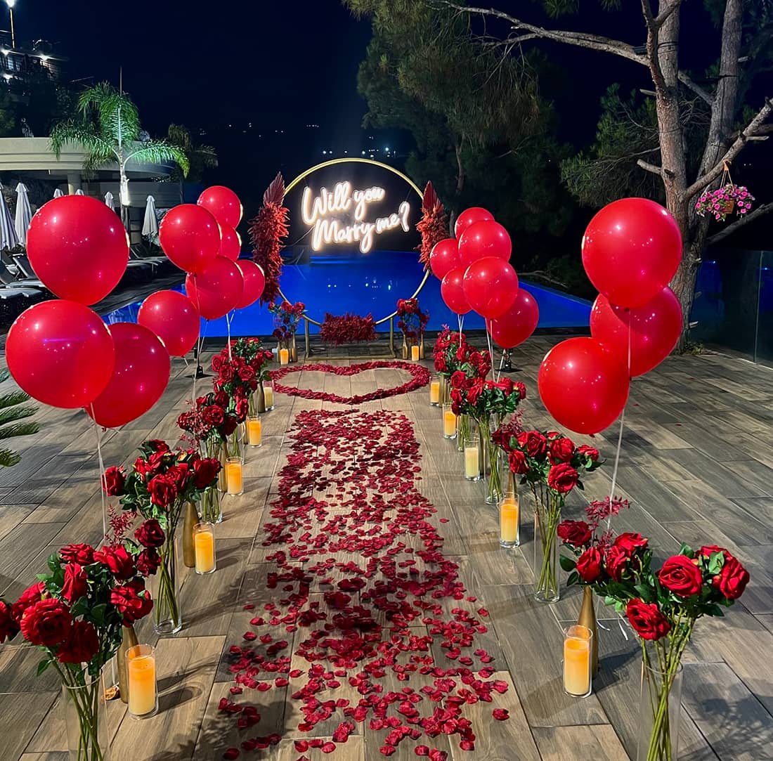 Scappa resort events and decorations lebanon, first communion, baptism, birthdays, proposals, marriages and more