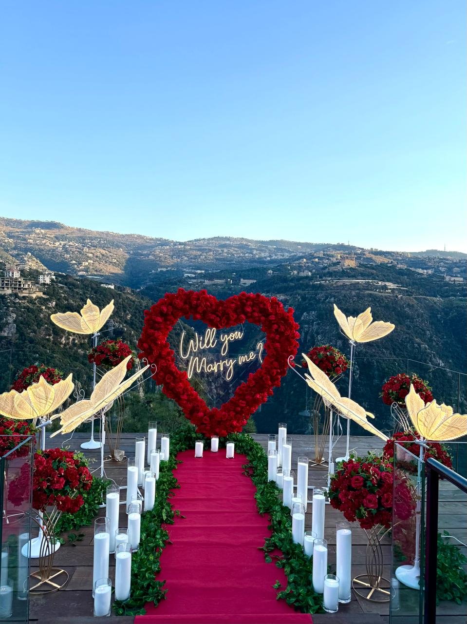 Proposal with Butterflies