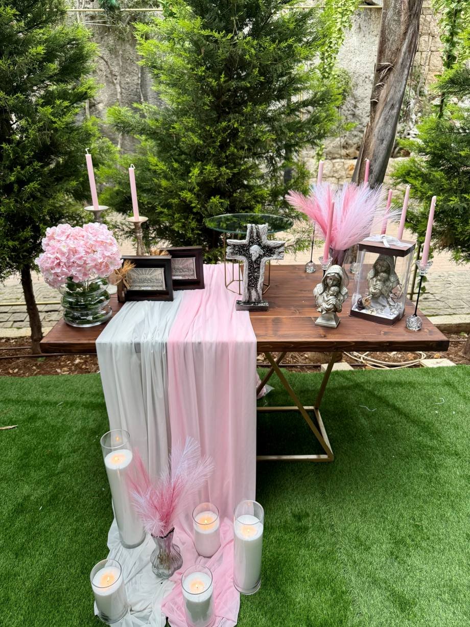 Basic White and Pink Backdrop