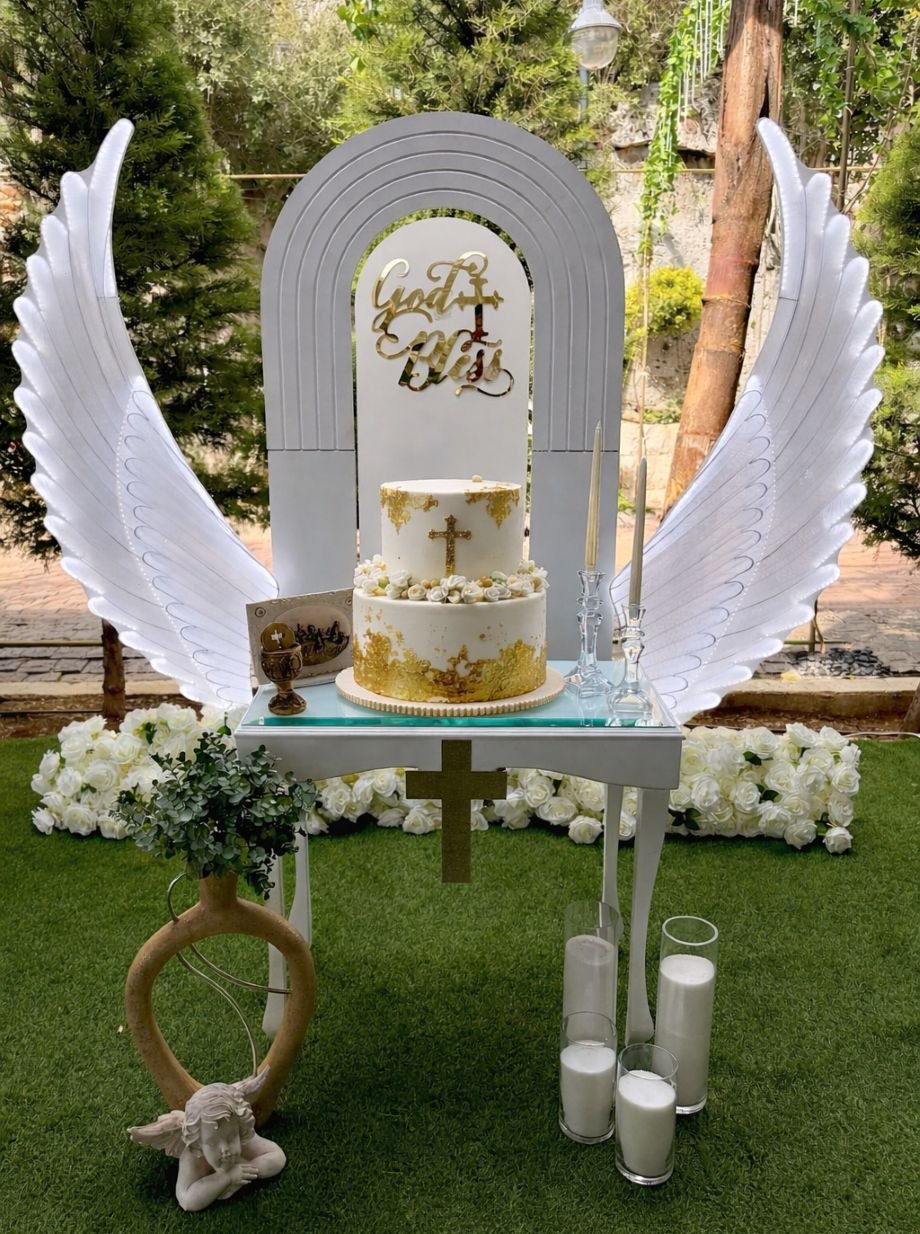 Gold Angel Backdrop