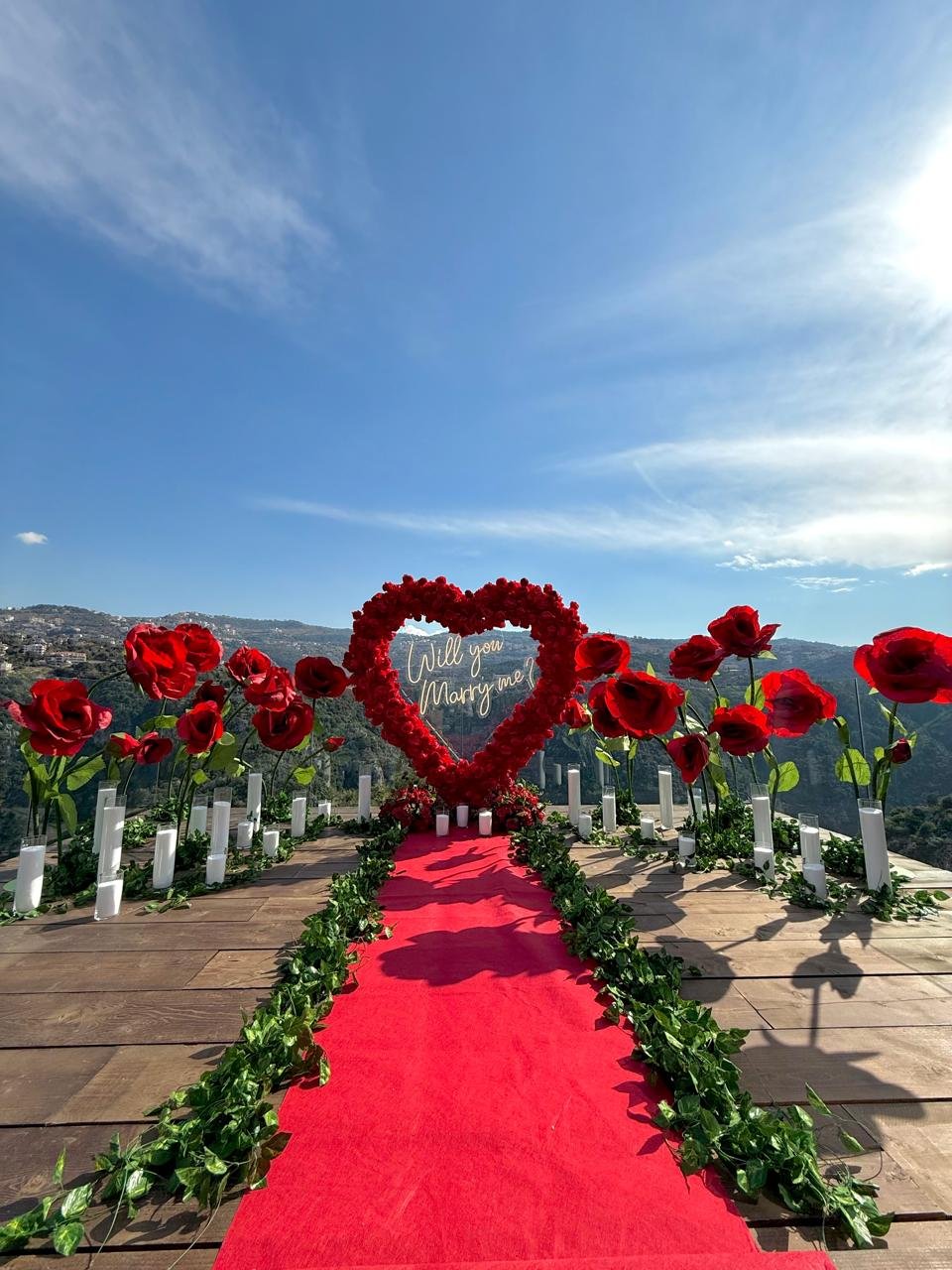 Heart with Red Roses