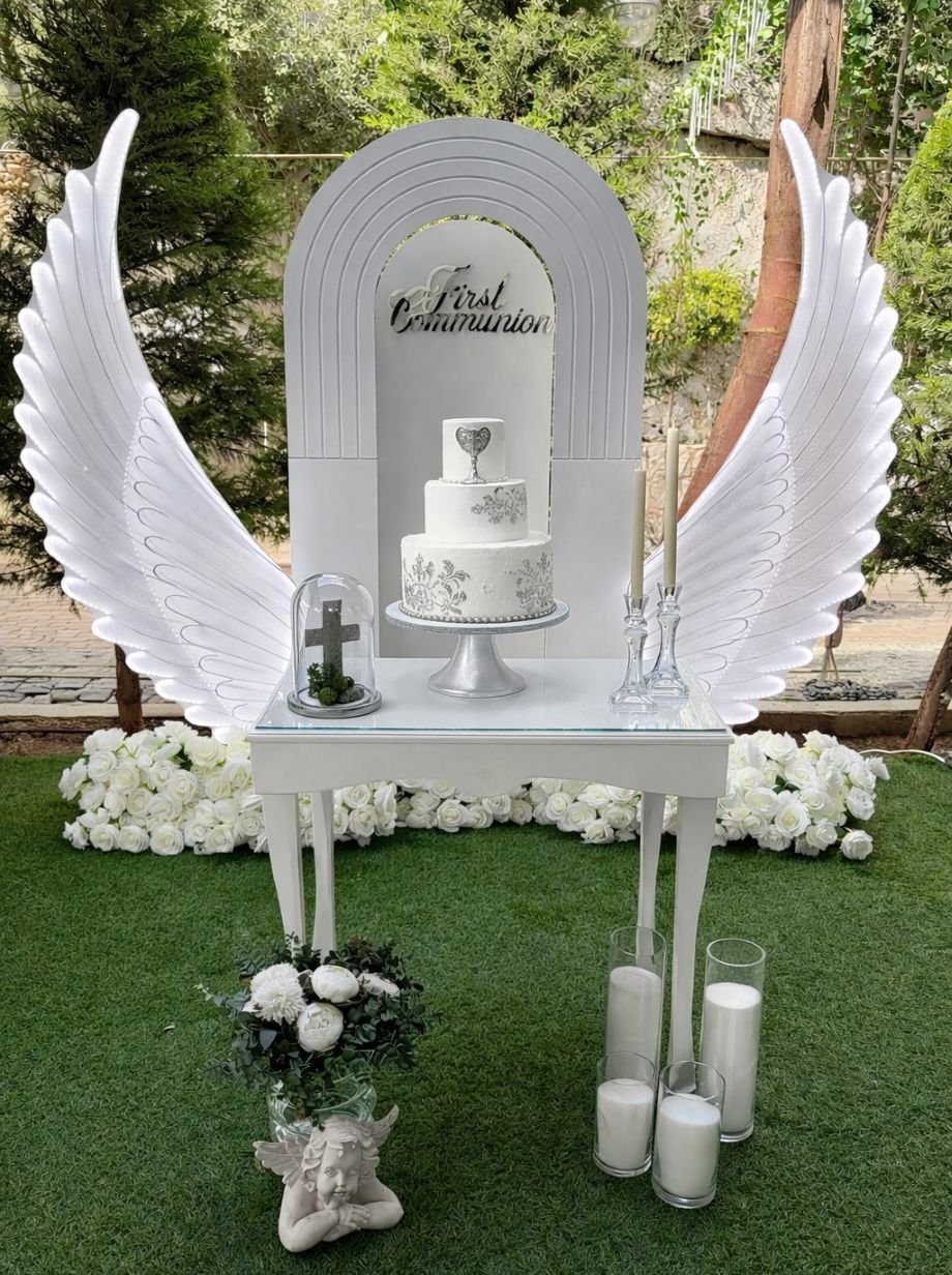 Silver Angel Backdrop
