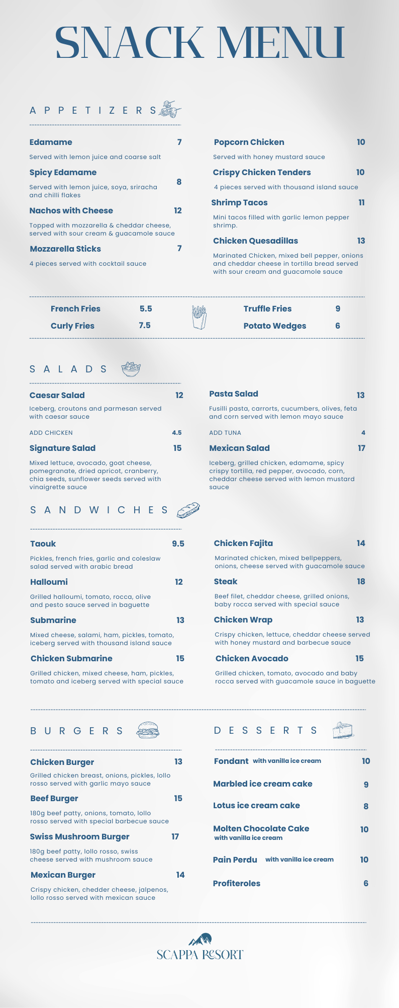 Snack Menu new