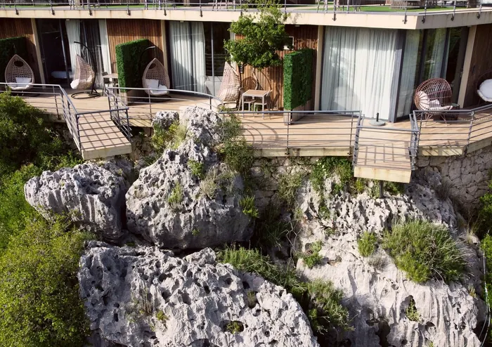 Cliff Rooms on the limestone rocks